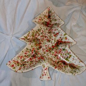 Ceramic Christmas Tree Dish